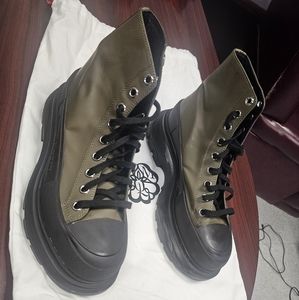 Alexander McQueen Tread Slick Boots 'Khaki Black'